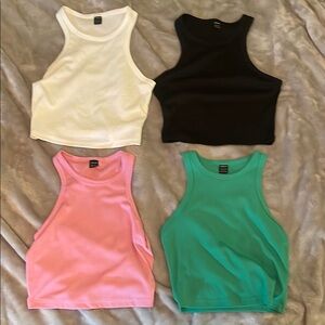 4 High Neck Tank Tops Bundle